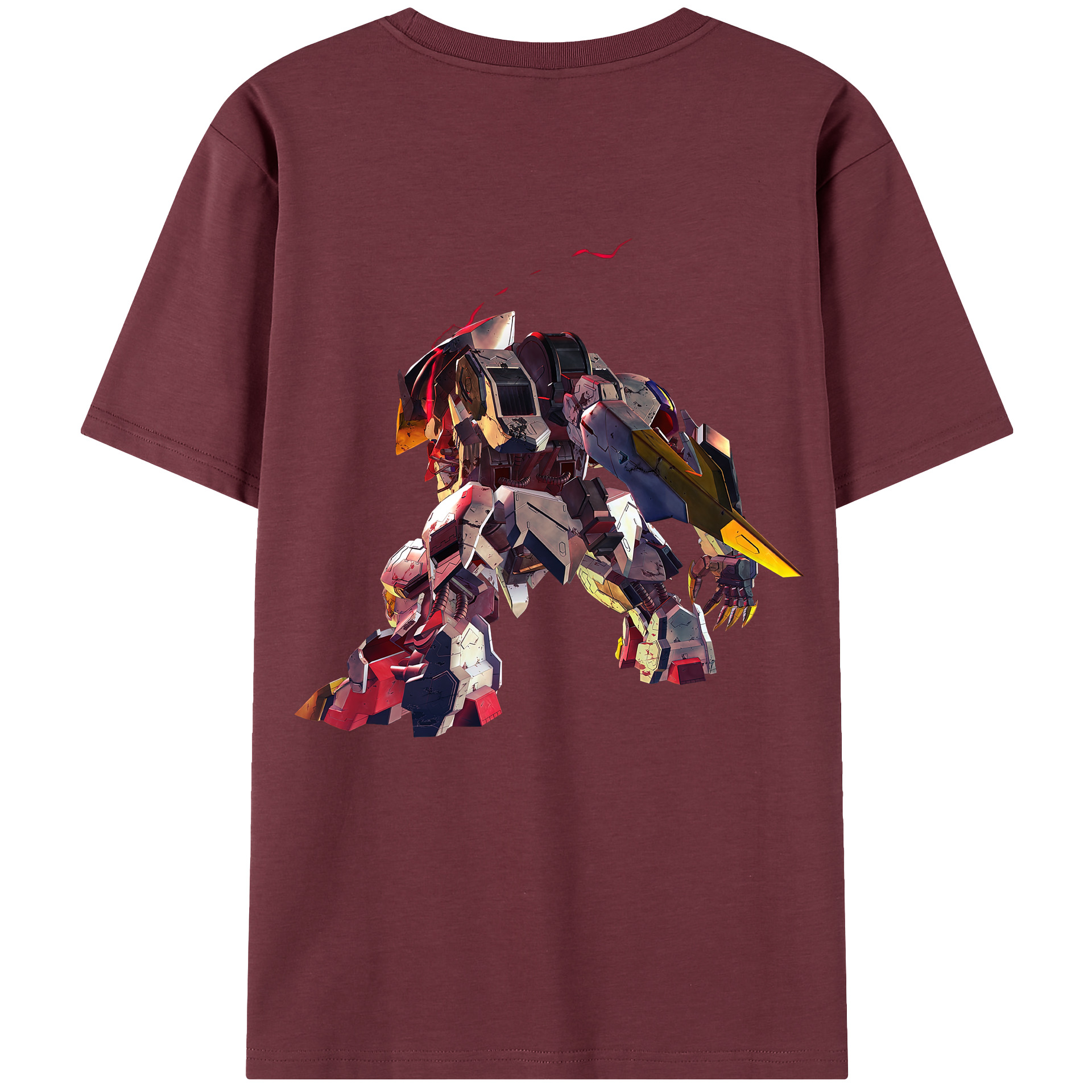 （画像用） 機動戦士ガンダム Mobile Suit Gundam 綿100％半袖Tシャツ（背面プリント）